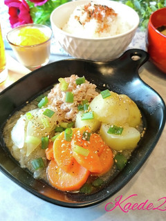 ごま油香る!簡単旨い塩肉じゃが♪-レシピのメイン写真