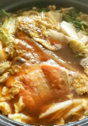 鮭と白菜の♡あったか♡味噌鍋-レシピのメイン写真