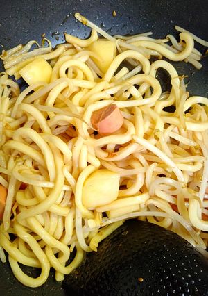 じゃがいもの焼きうどん-レシピのメイン写真