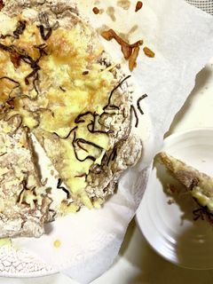 簡単!塩昆布とチーズの全粒粉ピザ♪-レシピのメイン写真