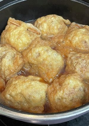 ご飯がススム油揚げの肉詰め♡-レシピのメイン写真