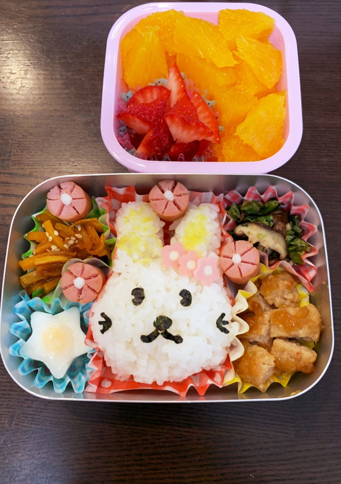 うさぎ弁当☆幼稚園保温庫用☆２歳10ヶ月-レシピのメイン写真