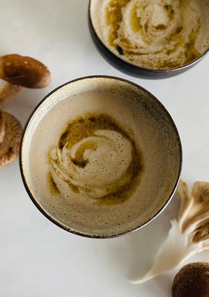 椎茸と舞茸のポタージュ（バイタミックス）-レシピのメイン写真