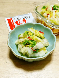 ヒガシマルうどんスープで白菜の刻み漬け♫-レシピのメイン写真