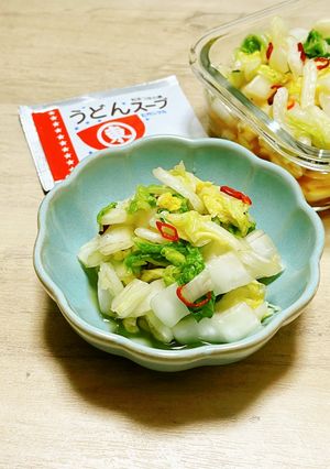ヒガシマルうどんスープで白菜の刻み漬け♫-レシピのメイン写真