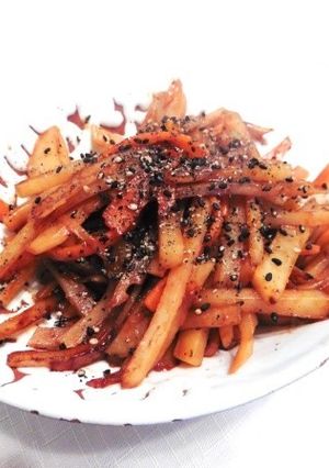 じゃがいもと人参の味噌きんぴら-レシピのメイン写真