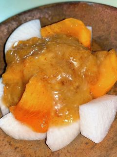 柿と味噌で?!簡単大根サラダ-レシピのメイン写真