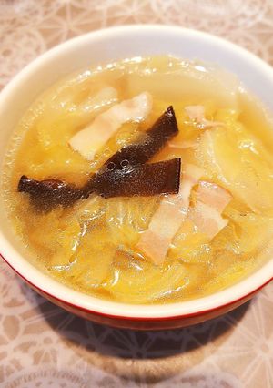 白菜とベーコンの中華スープ-レシピのメイン写真