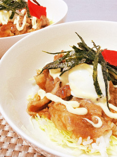 豚肉のてりマヨ丼-レシピのメイン写真