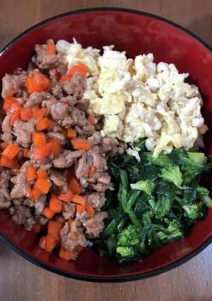 レシピ投稿祭　我が家の3色丼♫-レシピのメイン写真