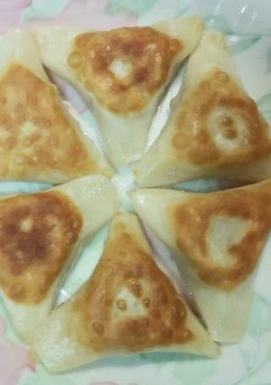裏技、三角餃子-レシピのメイン写真