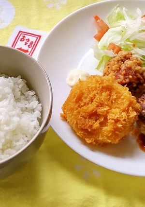 ミートソースがけのハンバーグ♪-レシピのメイン写真