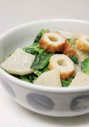 大根ほうれん草竹輪のオーロラソースサラダ-レシピのメイン写真