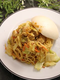 簡単!カレー焼きそばクリーミーまん-レシピのメイン写真