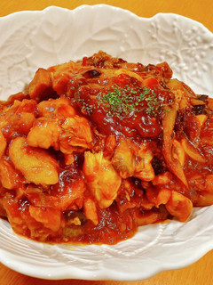 鶏胸肉のケチャップ煮込み-レシピのメイン写真