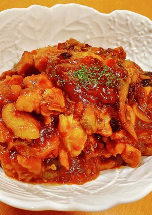 鶏胸肉のケチャップ煮込み-レシピのメイン写真