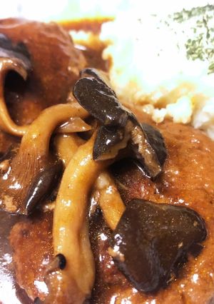 煮込みハンバーグ&マッシュポテト-レシピのメイン写真
