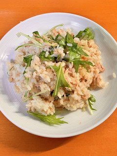 ポン酢でさっぱり!ツナと水菜の混ぜご飯-レシピのメイン写真