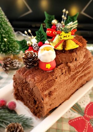 おからで作れる！ブッシュドノエル-レシピのメイン写真