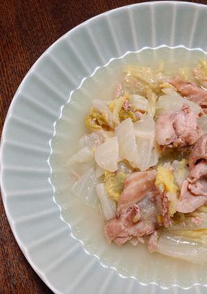 簡単ごちそう！豚肉と白菜の塩麹バター煮-レシピのメイン写真