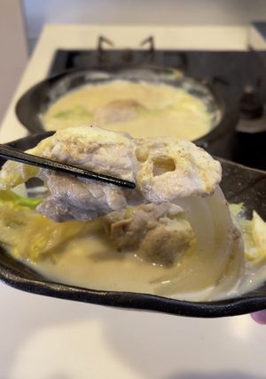 白菜豚巻き豆乳鍋-レシピのメイン写真