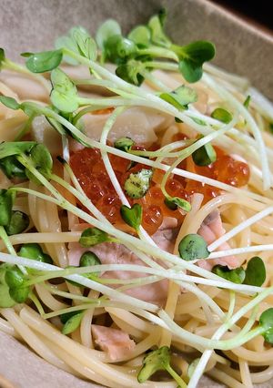好きな具材で♪お出汁の和風パスタ-レシピのメイン写真