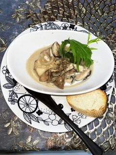 綺麗になれるキノコのミルク煮-レシピのメイン写真