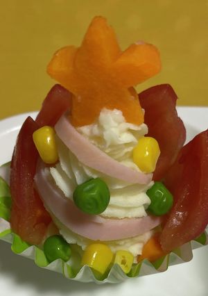ツリーポテサラ-レシピのメイン写真