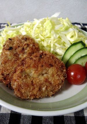 残った餃子の具でメンチカツ(*ﾟ艸ﾟ)？-レシピのメイン写真