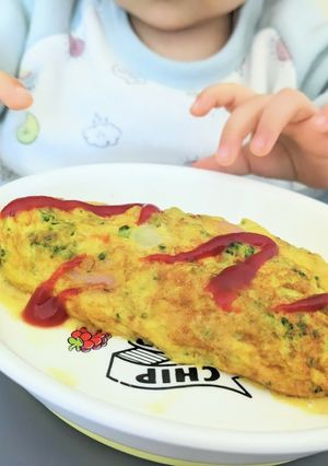 幼児食★ブロッコリーのオムレツ-レシピのメイン写真