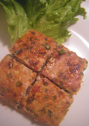にんにくの芽入り鶏ひき肉の大型バーグ-レシピのメイン写真