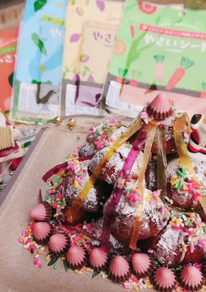 やさいシートで、コロコロドーナツ-レシピのメイン写真