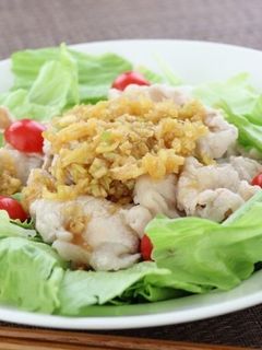 香味だれ香る!ゆで豚のレタス添え-レシピのメイン写真