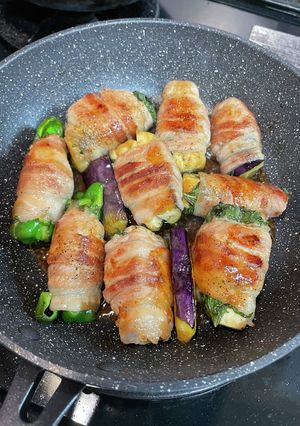 子どもが大好き！野菜の肉巻き♡-レシピのメイン写真