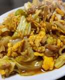 万能たれで簡単☆豚肉とキャベツの卵炒め