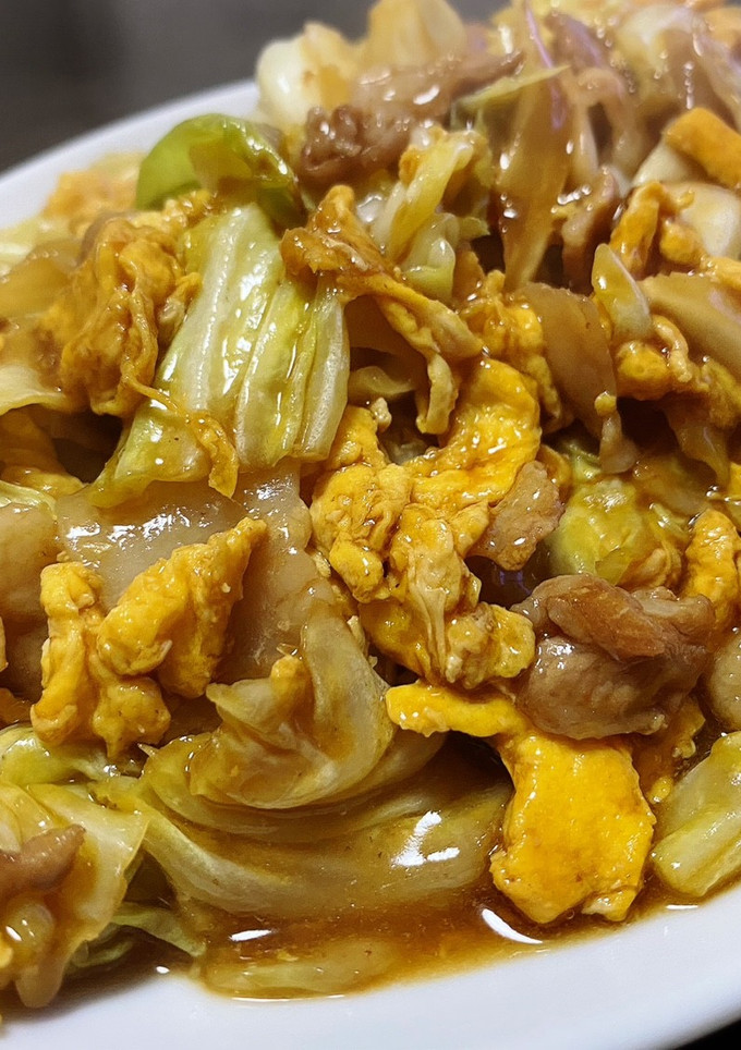 万能たれで簡単☆豚肉とキャベツの卵炒め-レシピのメイン写真