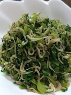 かぶの葉のじゃこ炒め-レシピのメイン写真