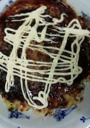 簡単お好み焼き(孫達に伝授)-レシピのメイン写真