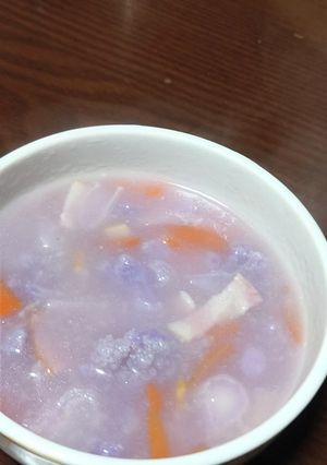 紫カリフラワーのクリームスープ【自分メモ-レシピのメイン写真