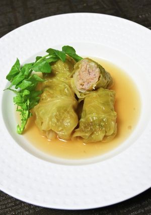 エビと豚ひき肉のロールキャベツ-レシピのメイン写真