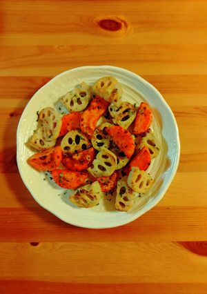 れんこん 人参焼き-レシピのメイン写真