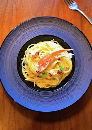 ぜひパスタのスタンダードに　カニ缶パスタ-レシピのメイン写真