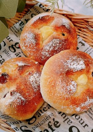 クリームチーズとドライフルーツ全粒粉パン-レシピのメイン写真