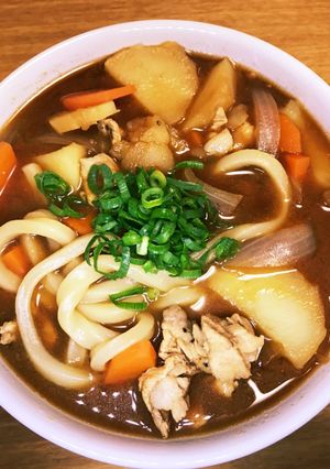 赤味噌仕立ての豚汁うどん-レシピのメイン写真
