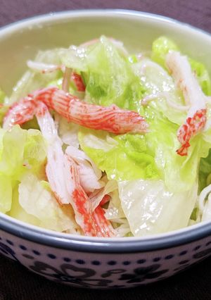 レタスとカニカマのサラダ-レシピのメイン写真