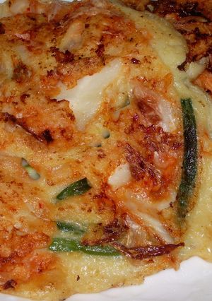 キムチ入り☆チヂミ風お好み焼き(^_^)-レシピのメイン写真