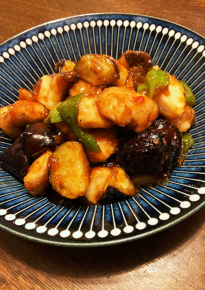 鶏ささみとなすの旨辛炒め-レシピのメイン写真