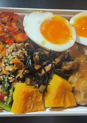 旨辛。韓国風弁当-レシピのメイン写真