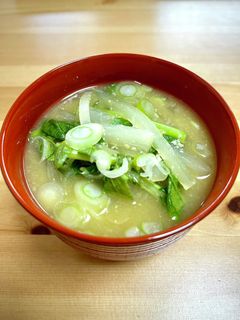 味噌汁 大根と菜っ葉-レシピのメイン写真