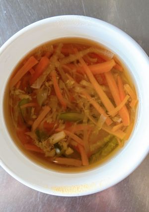 オ○60.しいたけと野菜のすまし汁-レシピのメイン写真